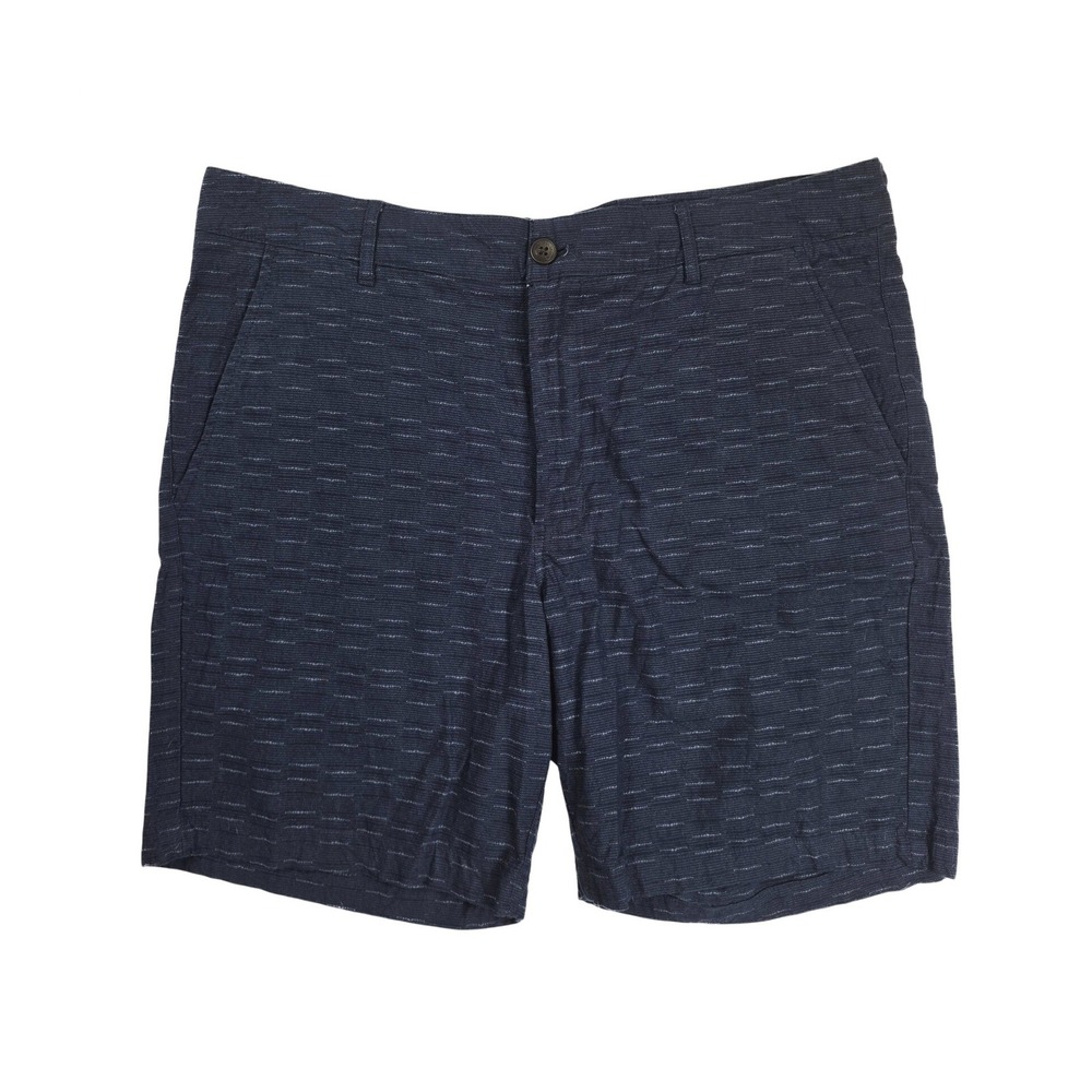 Ben Sherman Regular Fit Stretch Navy Blue Flat Front Chino Shorts Men's Size 36W